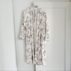 BB Dakota White Embroidered Duster NWT